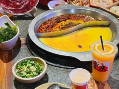 花胶鸡鸳鸯锅-巴将军·非遗老字号火锅(解放碑店)