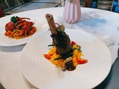 巴洛洛红酒烩小羊腿配藏红花米饭-Ponte 意大利餐厅