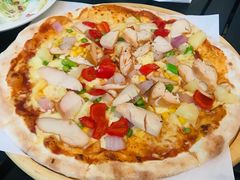 烧烤熏鸡肉披萨-城门披萨