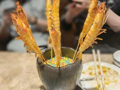 烤大虾-金太阳海鲜烧烤·本地人餐厅(星海公园店)