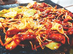 五花肉炒鱿鱼-文成焕·家族韩式餐厅
