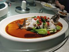 锦毛狮子鱼，鲜椒鲈鱼，鳝鱼丝，烤鸭-正阳春烤鸭店(杨楼店)