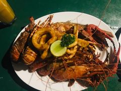 海鲜拼盘-Green Lobster Waskaduwa Seafood Restaurant