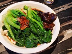 白灼菌菇菜心-新白鹿餐厅(虹桥南丰城店)