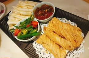 Pickled Chili Wraps with Sesame Noodles