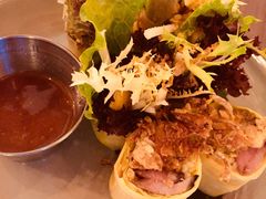 黄金蛋包猪颈肉米纸卷-CHINCHIN 青青·泰国料理(万象食家店)