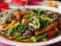 遇龙河剑骨鱼—阳朔特色啤酒鱼-生态苑农庄(十里画廊遇龙河店)