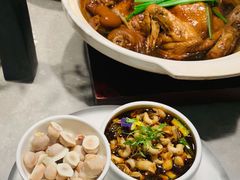 辣酒汁花螺配夏威夷果-木守西溪溪隐餐厅