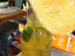 柠檬冰桔茶-探鱼·鲜青椒爽麻烤鱼(广州花都来又来店)