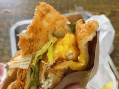-小红车炸蛋葱油饼