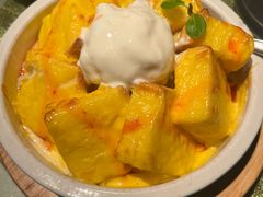 冰淇淋烤面包-老头儿油爆虾(胜利河美食街店)