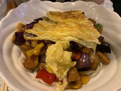 茄子肉丁鸡蛋拌面-文三里屯面馆(三里屯店)