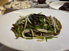 茭白炒现划鳝丝-玫瑰厅上海菜(兴国路店)