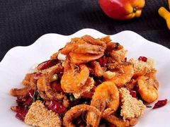 黑胡椒锅巴虾-美客·美家西餐厅(恩广店)