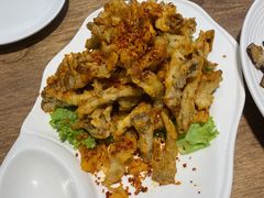 椒盐蘑菇-海荣锅贴馆(五味十字店)