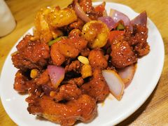 椒香虾仁爆鸡球-陈傻子餐厅(世纪都会店)