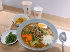 肥牛咖喱乌冬面套餐-池奈·日式咖喱蛋包饭(老城根Gpark店)