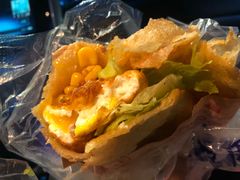 -小红车炸蛋葱油饼