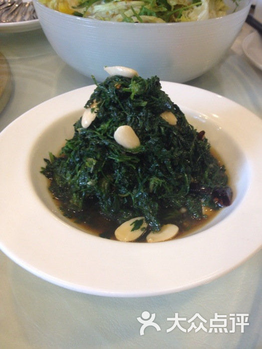 西贝莜面村(凤城二路店)-杏仁拌野菜-菜-杏仁拌野菜图片-西安美食