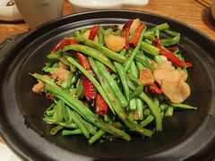 干锅五花肉芸豆丝-云海肴·汽锅鸡·云南代表菜(美罗城店)