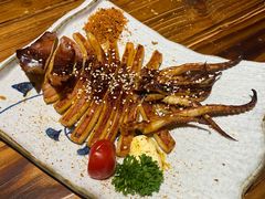 现烤整只大鱿鱼-小川洋风料理(街道口店)