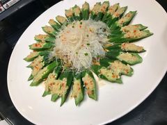 蒜蓉蒸秋葵-茶叁酒肆·楚味江湖(菱角湖店)