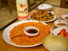 泡菜饼-喇喇排骨火锅·传统韩式脊骨汤(望京西园总店)
