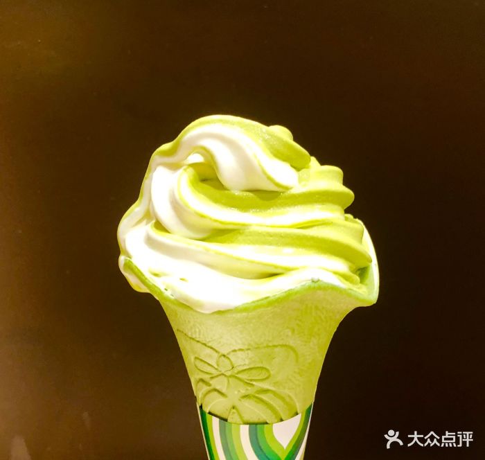 抹茶冰淇淋花筒