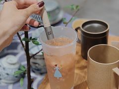 椰椰无花果冰茶-KNOTKNOT珞珞·日式甜品(K11店)