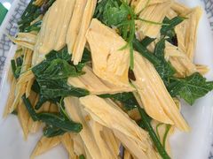 丝瓜尖拌腐竹-宝发园名菜馆