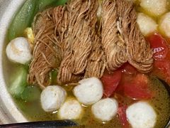 丝瓜鱼丸炖馓子-永安鱼庄·镇江菜(东吴路店)