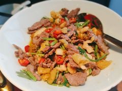 28秒爆炒黄牛肉-望湘园·洞庭渔宴(浦江欢乐颂店)