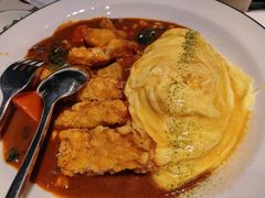 炸虾排咖喱蛋包饭-池奈·日式咖喱蛋包饭(老城根Gpark店)
