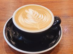 Latte-black rainbow coffee