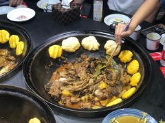 排骨鸡爪锅-缘福乡村铁锅炖民宿(八达岭店)