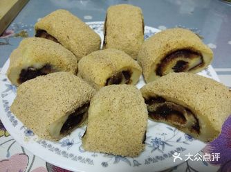 简易版老北京名小吃驴打滚出炉了