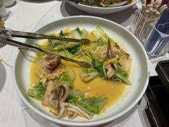 渔村小白菜比管鱼-开海·红岛海鲜虾水饺(石老人店)