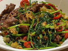 小炒黄牛肉-江味龙虾馆·裸蓝龙虾(南山店)