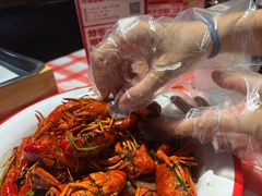 甜麻干煸小龙虾-在老街·淮安大排档·甜麻干煸龙虾·烧烤(河下古镇店)