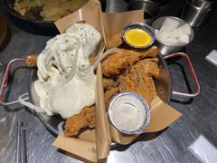 炸鸡翅一半一半-富乐满韩国正宗炸鸡韩国料理(虹泉路店)