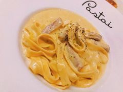 培根蛋汁白酱宽意面-BONAZZA 意大利餐厅
