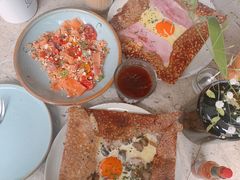 鸡蛋蘑菇熏肉荞麦可丽饼-RAC BAR(安福路店)