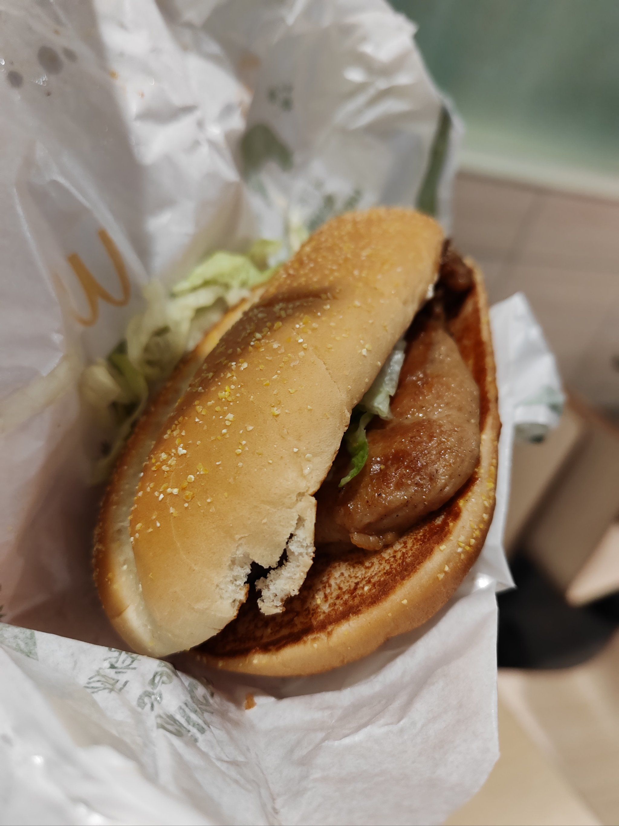 「麦当劳(济南省府店)」「原味板烧鸡腿堡