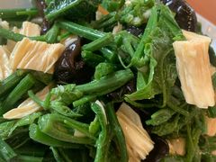 丝瓜尖拌腐竹-银村街粥店(北线阁店)