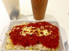 鲜茄焗猪扒饭-金利茶餐厅(中船汇店)