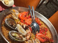 西班牙精选海鲜大虾铁板饭-BROWNSTONE布朗石西班牙餐厅(富城店)