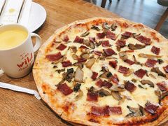 培根菌菇披萨-Barbe a papa亲子餐厅(杨浦店)