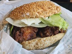 炸猪扒汉堡-幸运小丑汉堡(Bay Area本店)
