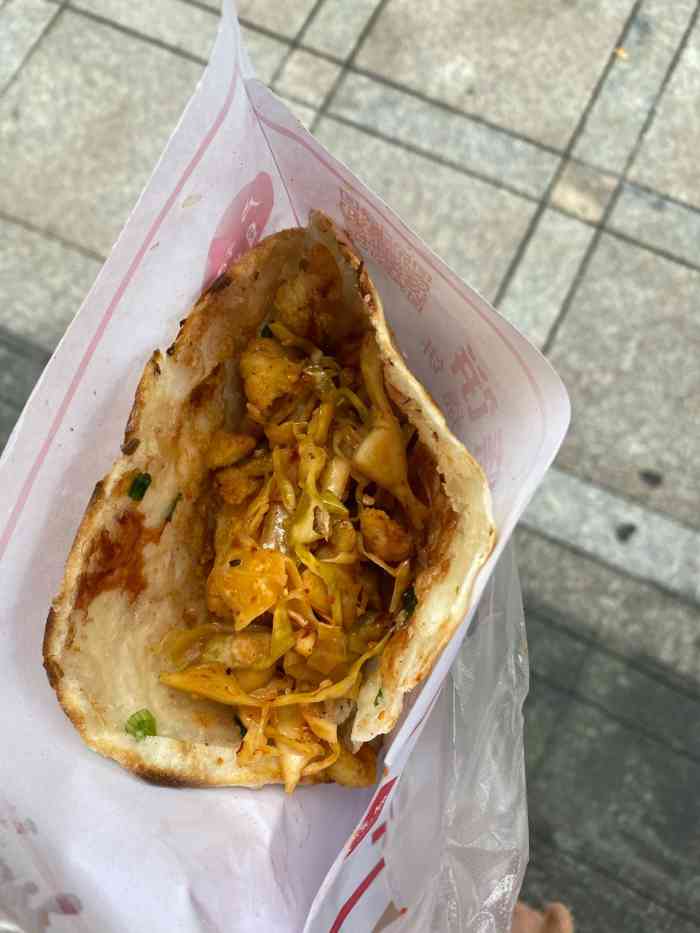 卢记烧饼61鸡柳饼-"天呐!怎么会有这么好吃的饼!超级超级薄.