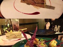 煎虾配紫薯泥薯片及姜味柠檬汁-AZUL by FUEL蓝色·法式酒馆(琶醍店)